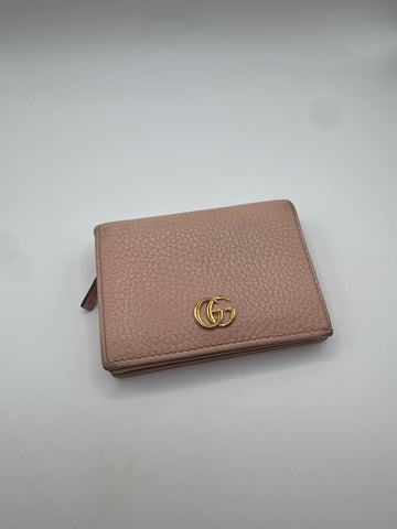 Gucci GG Marmont Leather Wallet Pink