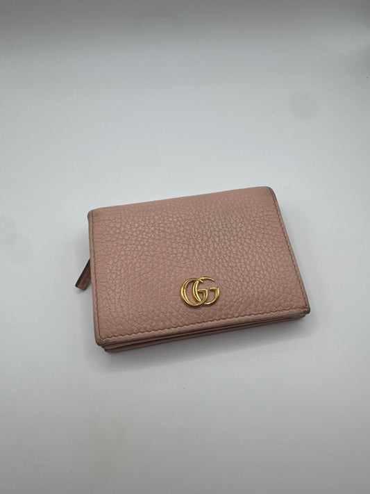 Gucci GG Marmont Leather Wallet Pink