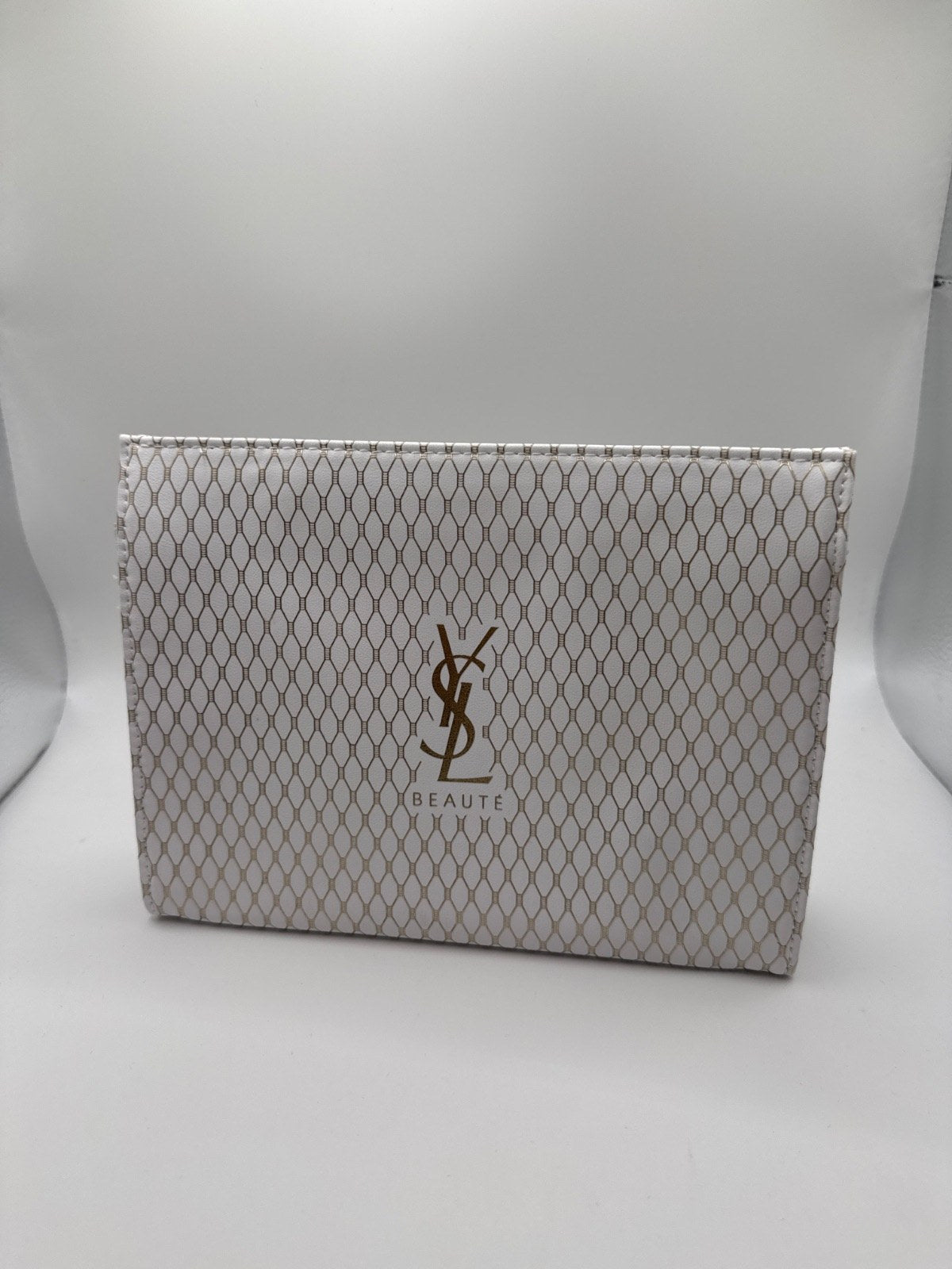 Yves Saint Laurent Beauté Pouch White Gold