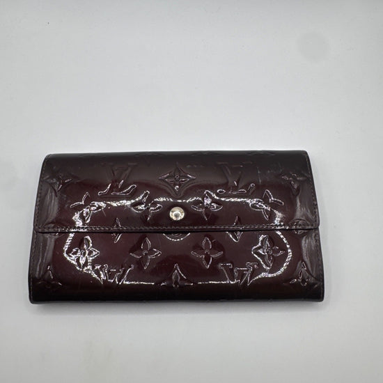Louis Vuitton Sarah Wallet Vernis Burghundy TN1192