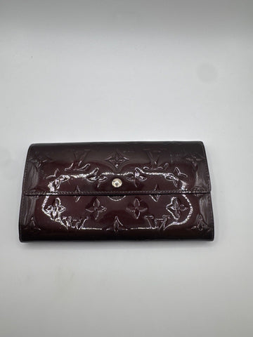 Louis Vuitton Sarah Wallet Vernis Burghundy TN1192