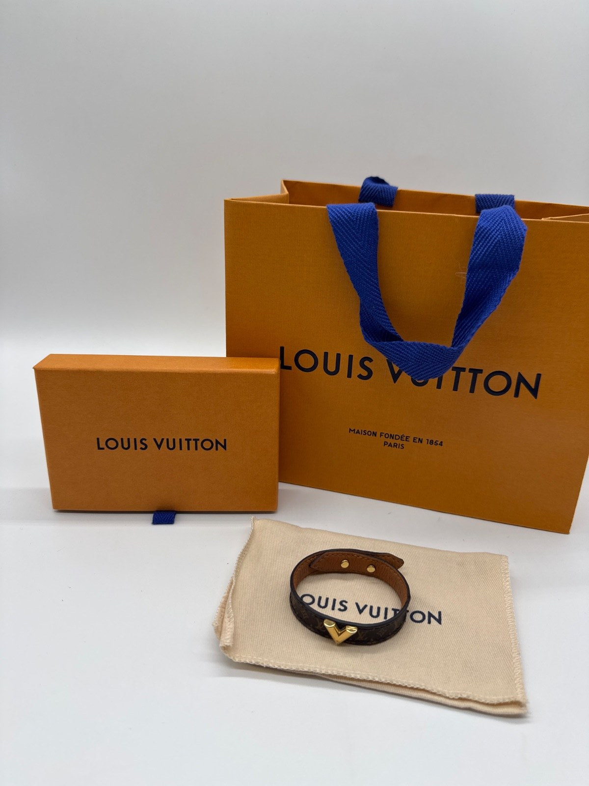 Louis Vuitton Essential V Bracelet Monogram Canvas Brown