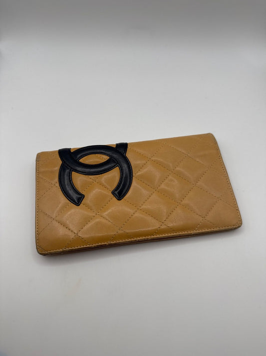 Chanel Longwallet  Yellow Black