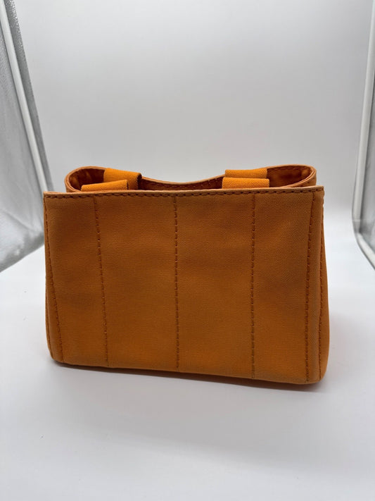 Prada Canapa Tote Mini Orange 158