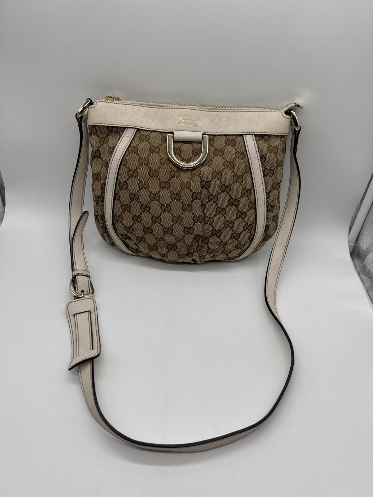 Gucci Abbey D-Ring Messenger Bag GG Canvas