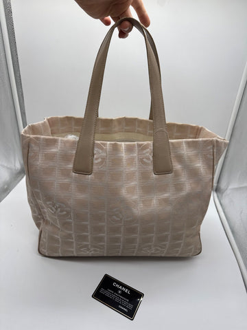 Chanel Travel Line Tote Bag Beige