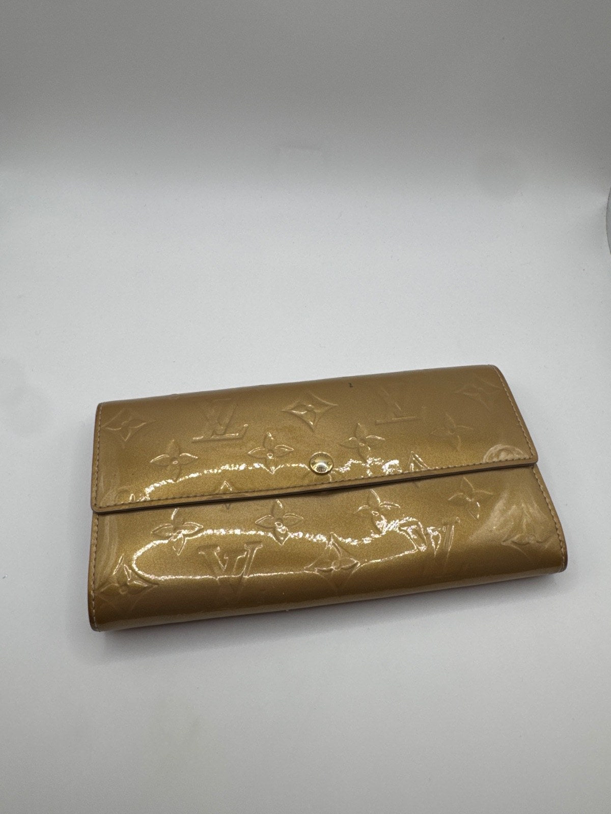 Louis Vuitton Long Wallet Vernis Gold TS2192