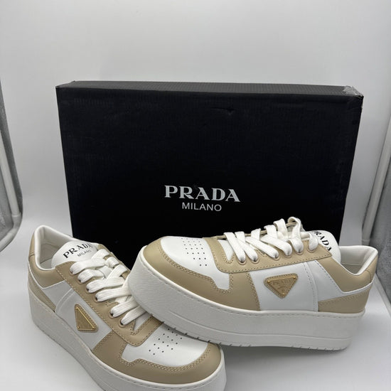 Prada Downtown Bold Leather Sneaker / EU 40