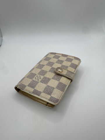 Louis Vuitton Kisslock Wallet Damier Azure MI2067