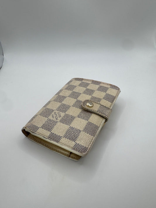 Louis Vuitton Kisslock Wallet Damier Azure MI2067