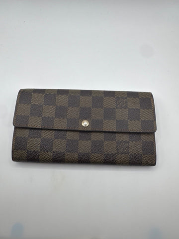 Louis Vuitton Sarah Wallet Damier Ebene CA1019