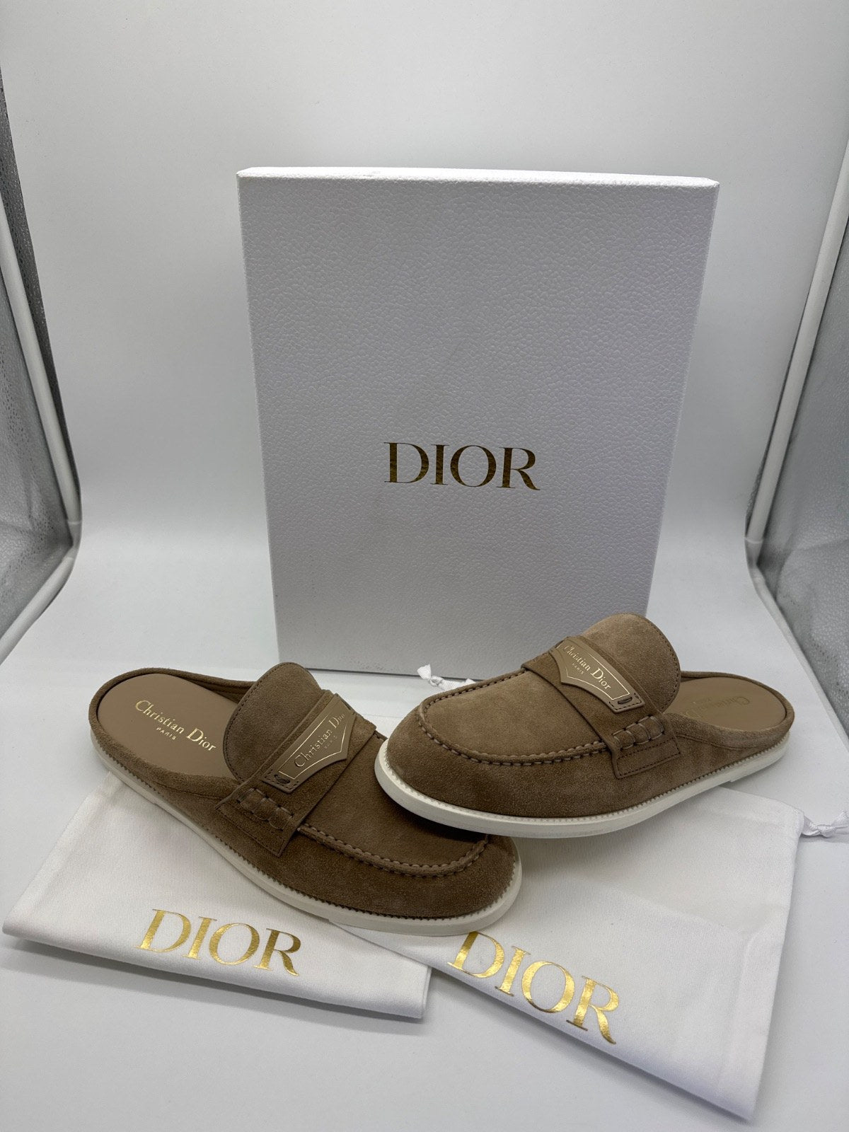 Dior Boy Mule Cord Beige Suede / EU 40