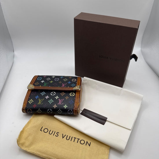 Louis Vuitton Porte-Trésor International Shortwallet Black Multicolor TH0035
