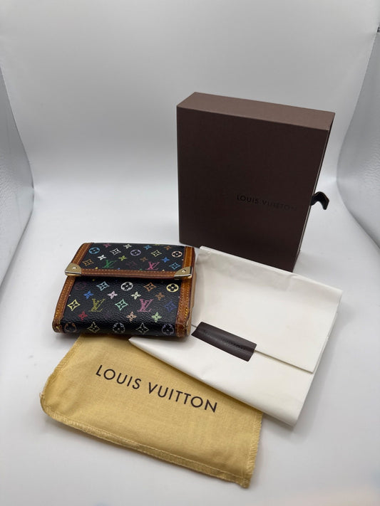 Louis Vuitton Porte-Trésor International Shortwallet Black Multicolor TH0035