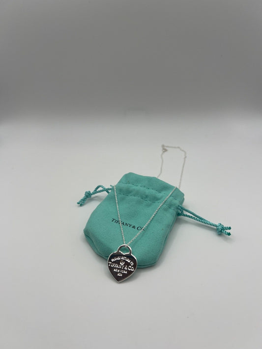 Tiffany & Co. Return to Tiffany Heart Tag Pendant Necklace Sterling Silver