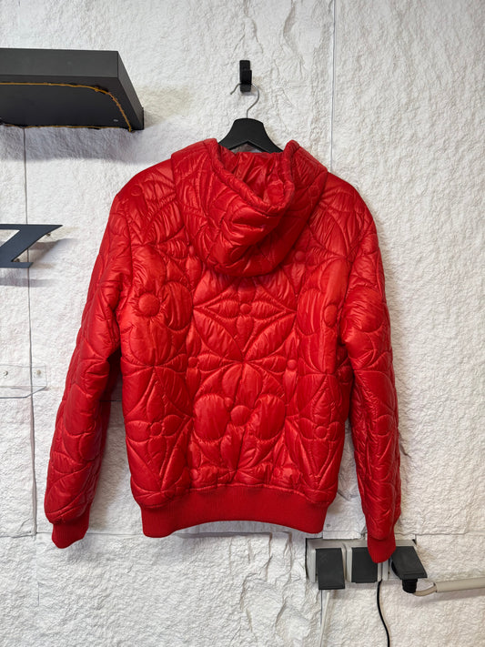 Louis Vuitton LVSE Flower Quilted Hoodie Puffer Jacket