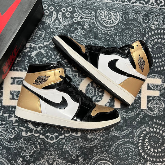 Jordan 1 High Patent Gold - EU 46