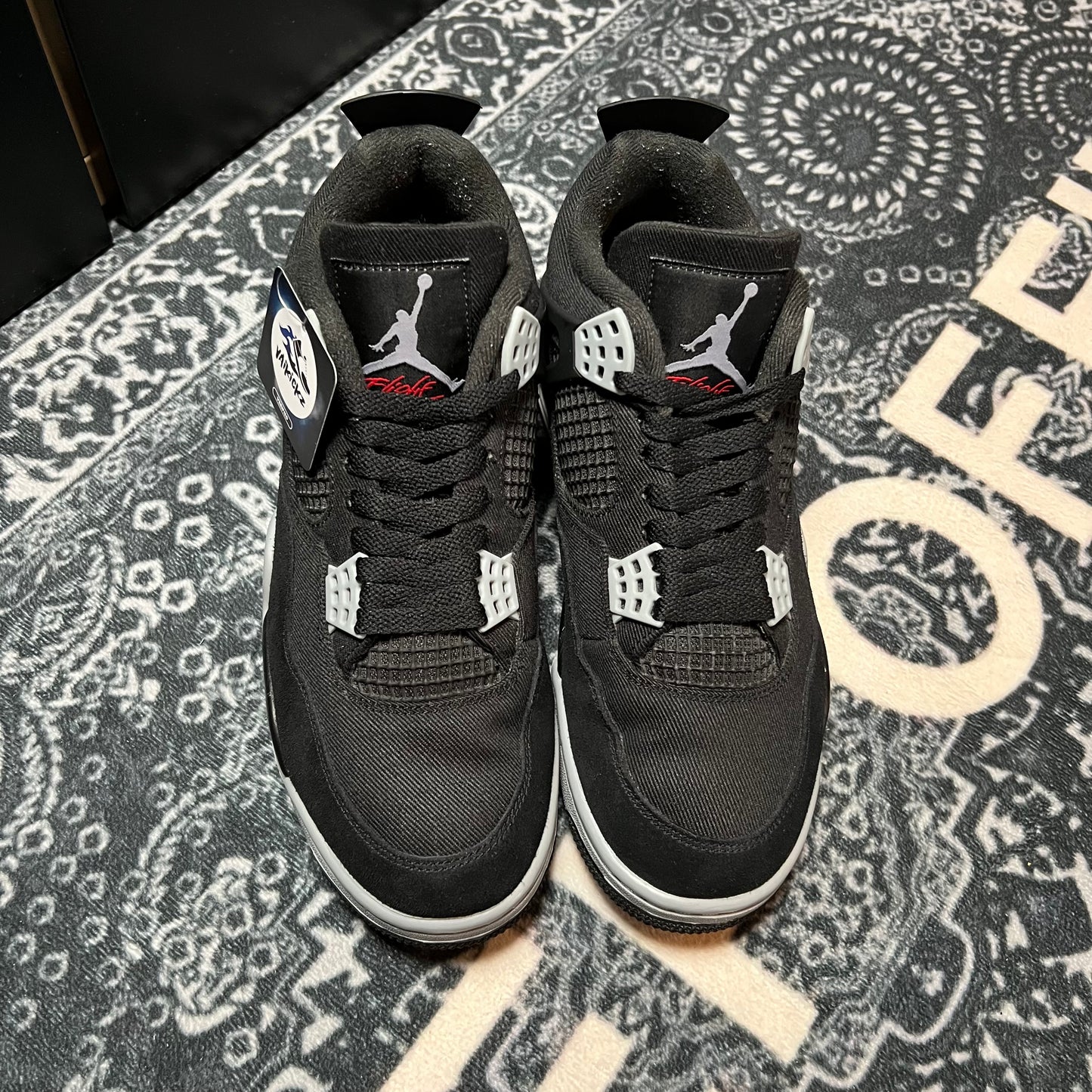 Jordan 4 Black Canvas - EU 43