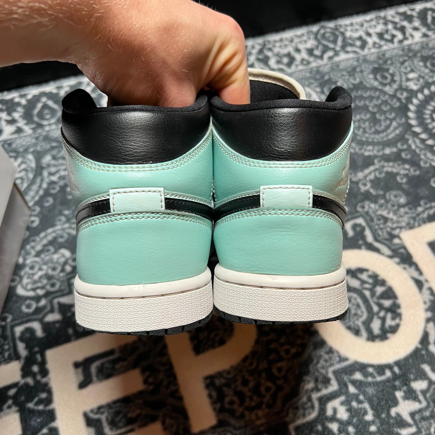 Jordan 1 Mid Aqua Blue Tint - EU 37.5