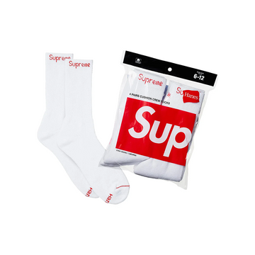 Supreme Hanes Socken (4er-Pack) Weiß