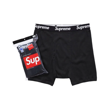 Supreme Hanes Boxershorts (4 Pack) Black