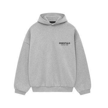 Fear Of God Essentials Hoodie (FW24) Light Heather Grey