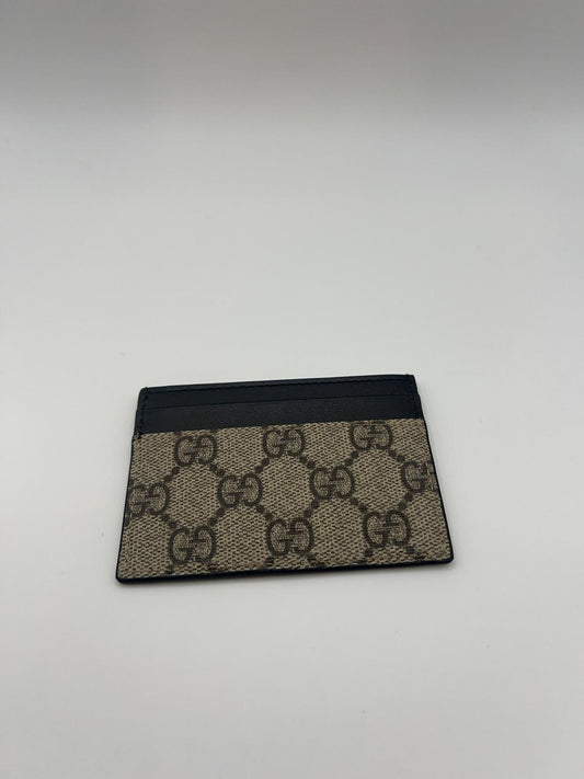 Gucci GG Cardholder Supreme Canvas Beige