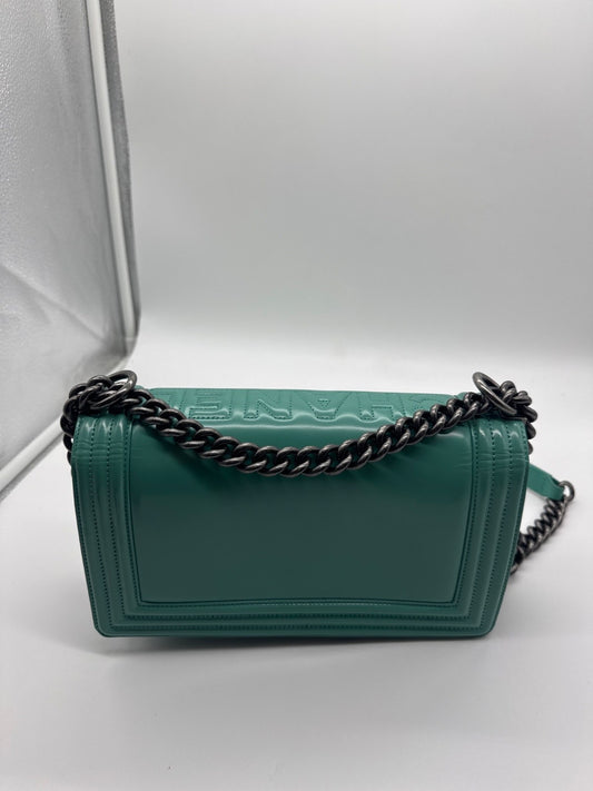 Chanel Boy Bag Old Medium Mint Patent Leather 21501742
