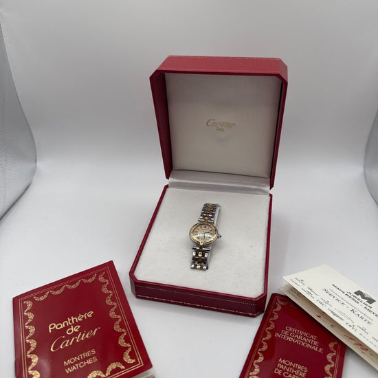 Cartier Panthère de Cartier Watch Vendom Small Stainless Steel and 18K Yellow Gold