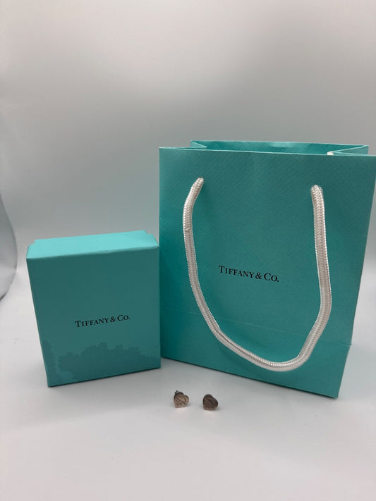 Tiffany & Co. Return to Tiffany Heart Tag Stud Earrings 925 Silver