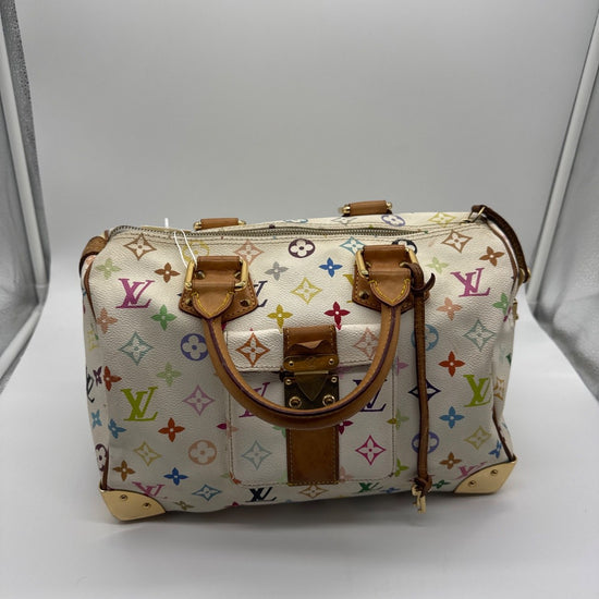 Louis Vuitton Speedy 30 Monogram Multicolore Canvas White SP0076