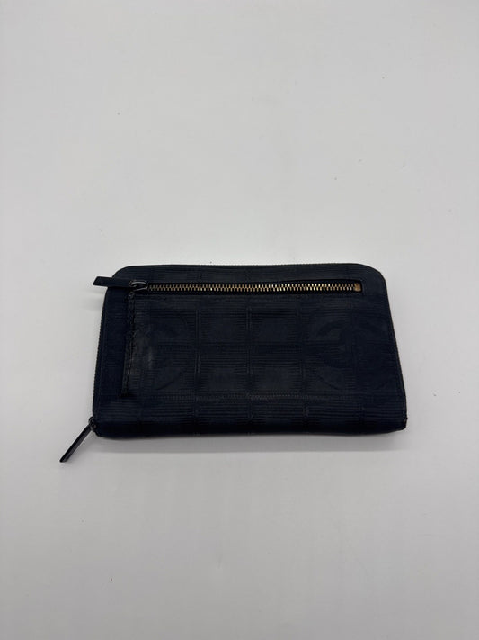 Chanel Travel Line Zip Wallet Black
