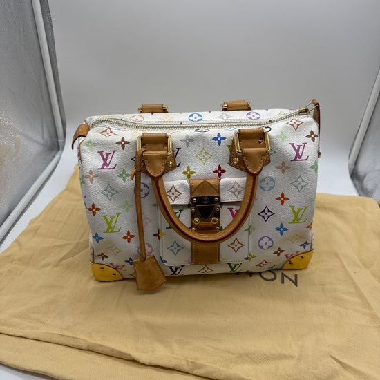 Louis Vuitton Speedy 30 Monogram Multicolore Canvas White SP2101