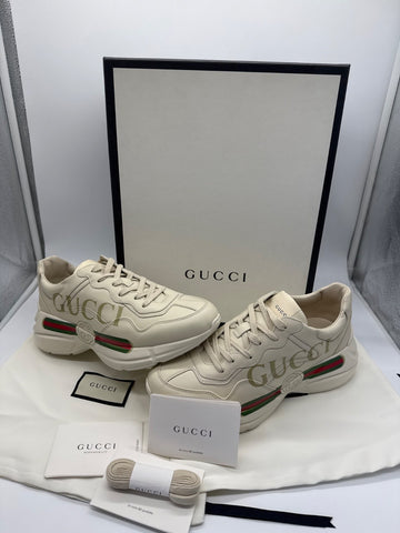 Gucci Rhyton Sneaker Ivory with Gucci Logo / EU 40,5
