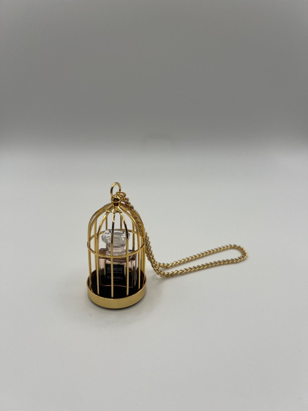 Chanel Coco Mademoiselle Parfum Miniature Bag Charm Gold