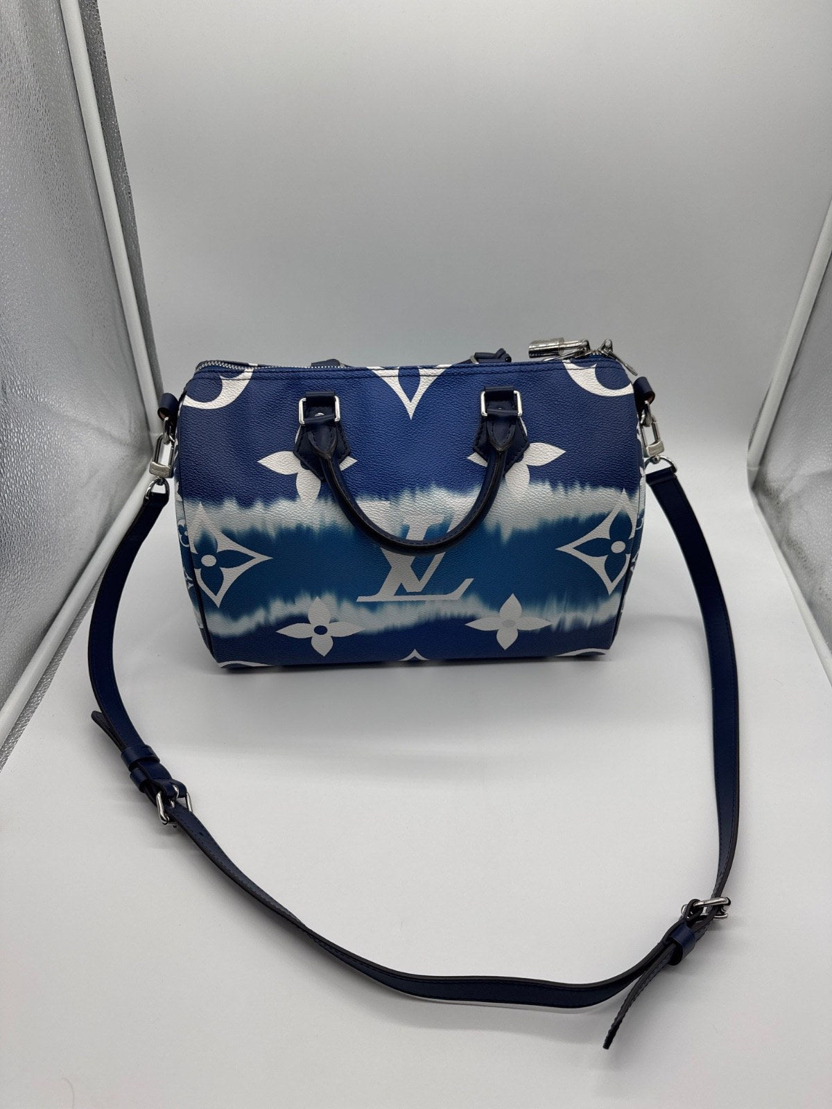 Louis Vuitton Speedy Bandoulière 30 Monogram Giant Tie-Dye Blue MB0290