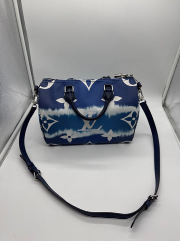 Louis Vuitton Speedy Bandoulière 30 Monogram Giant Tie-Dye Blue MB0290