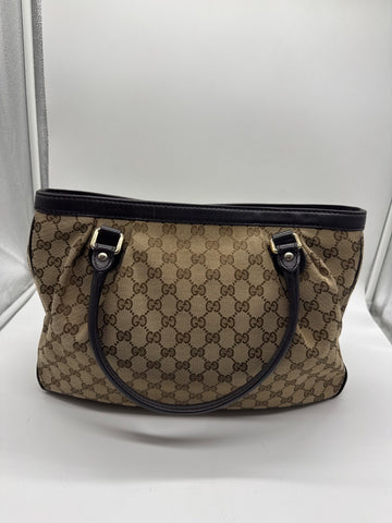 Gucci Sukey Tote Bag MM GG Canvas