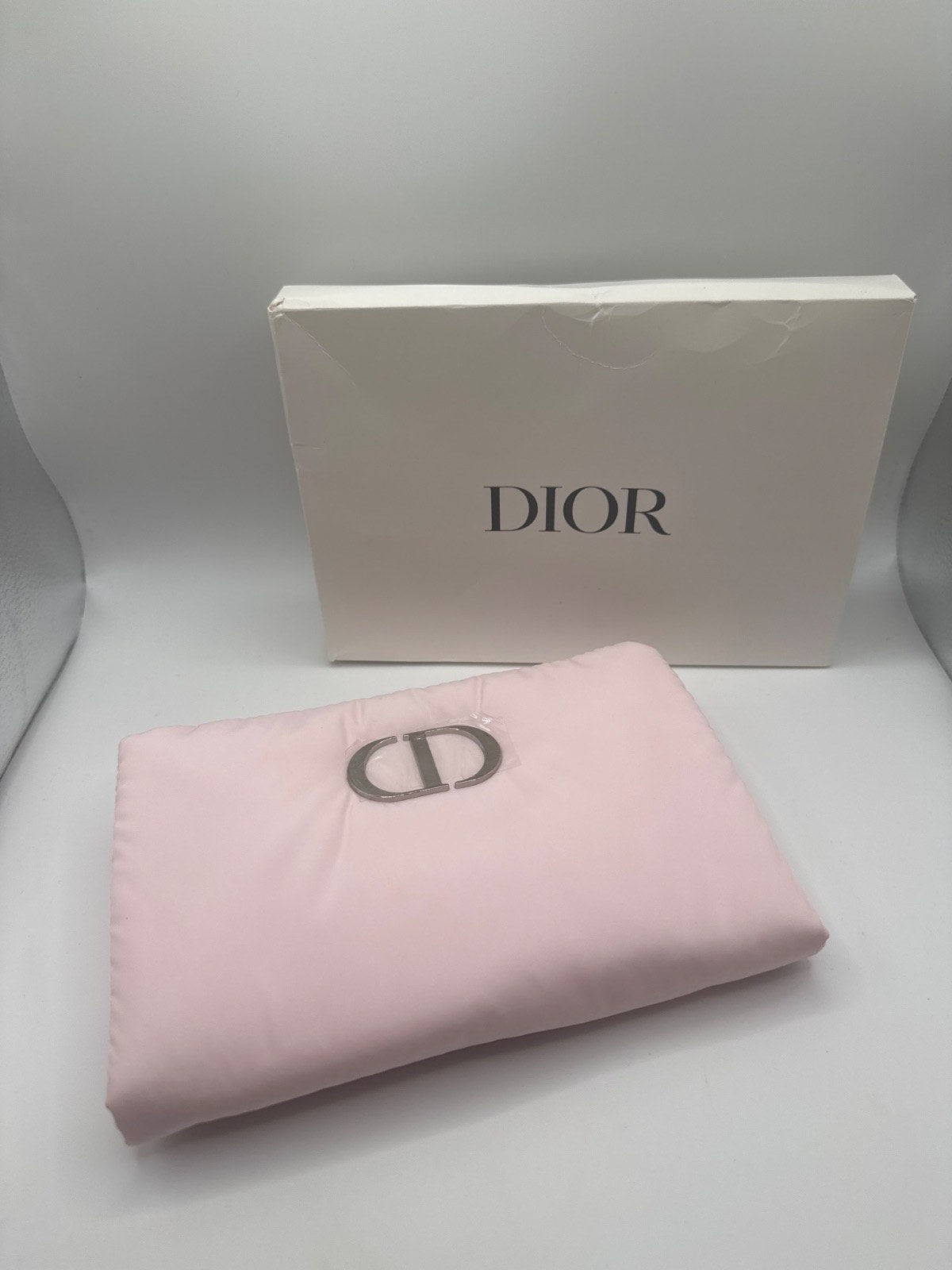 Dior Beauty Pouch Cannage Quilted Lambskin Pink