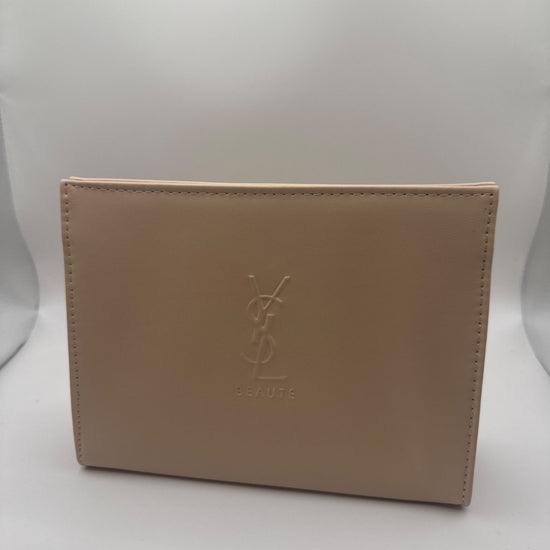 Yves Saint Laurent Beauté Pouch Leather White