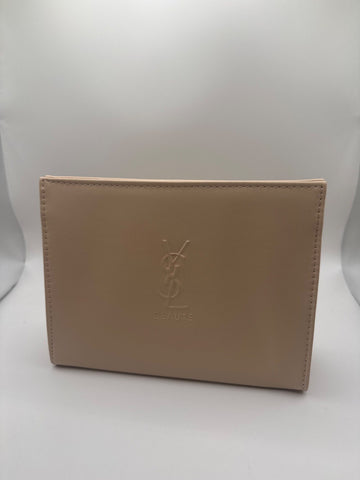 Yves Saint Laurent Beauté Pouch Leather White
