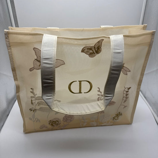 Dior Beauty Embroidered Mesh Tote Bag