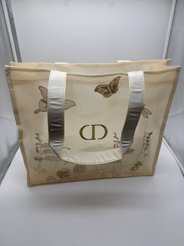 Dior Beauty Embroidered Mesh Tote Bag