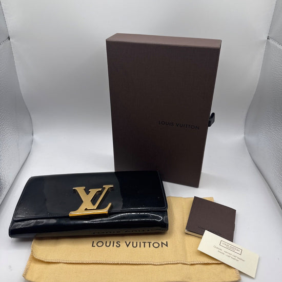 Louis Vuitton Longwallet Vernis Black CA4184