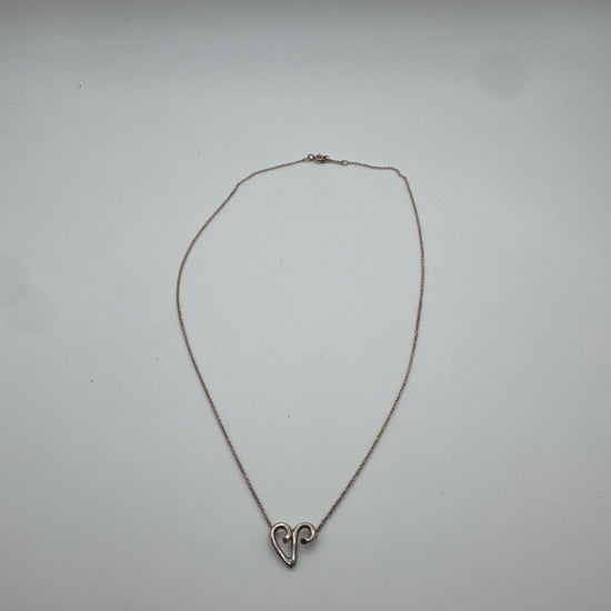 Tiffany & Co. Paloma Picasso Loving Heart Silver Necklace