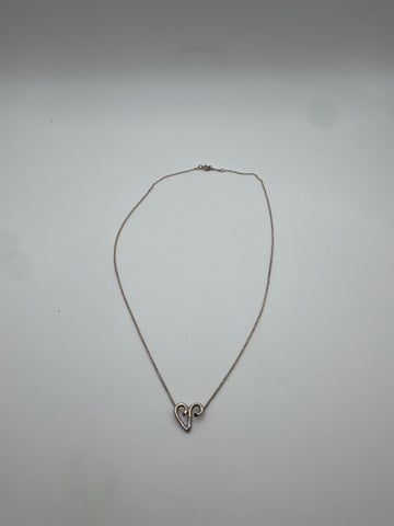 Tiffany & Co. Paloma Picasso Loving Heart Silver Necklace