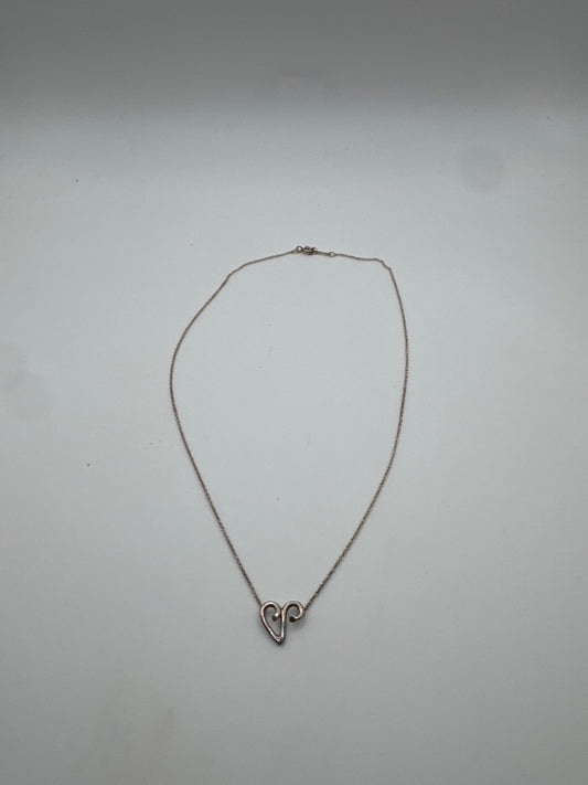 Tiffany & Co. Paloma Picasso Loving Heart Silver Necklace