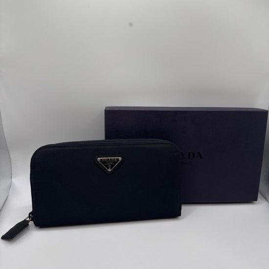 Prada Tessuto Nylon Zip- Around Wallet