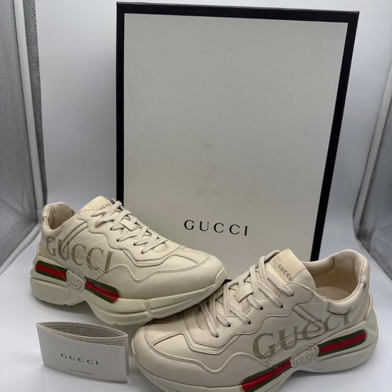 Gucci Rhyton Sneaker Ivory with Gucci Logo / EU 40