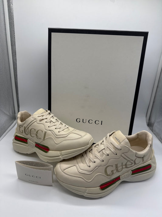 Gucci Rhyton Sneaker Ivory with Gucci Logo / EU 40
